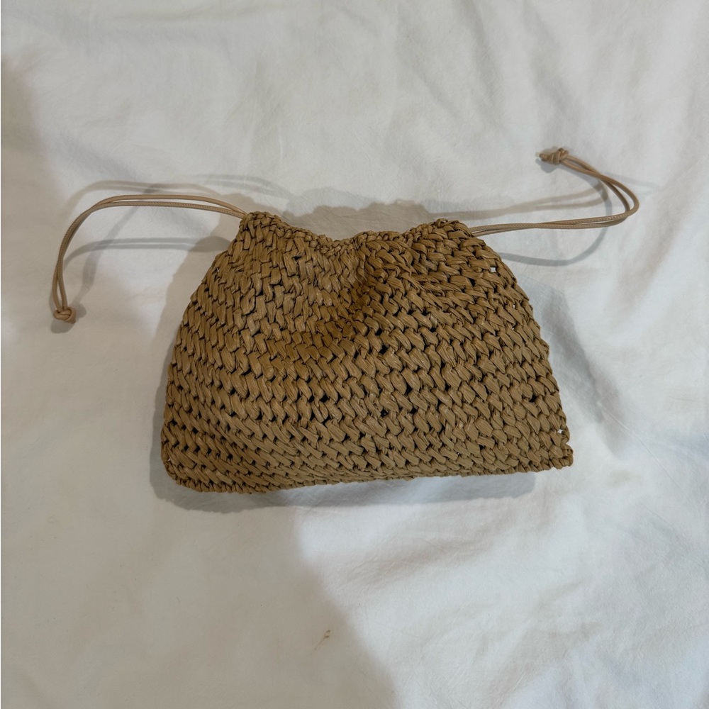 Plexida Woven Straw Drawstring Pouch Crossbody In… - image 3
